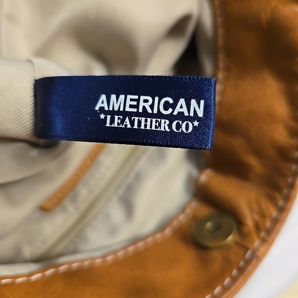 American Leather Co. Brookfield Hobo Shoulder Handbag Leather Shopper - Picture 8 of 16